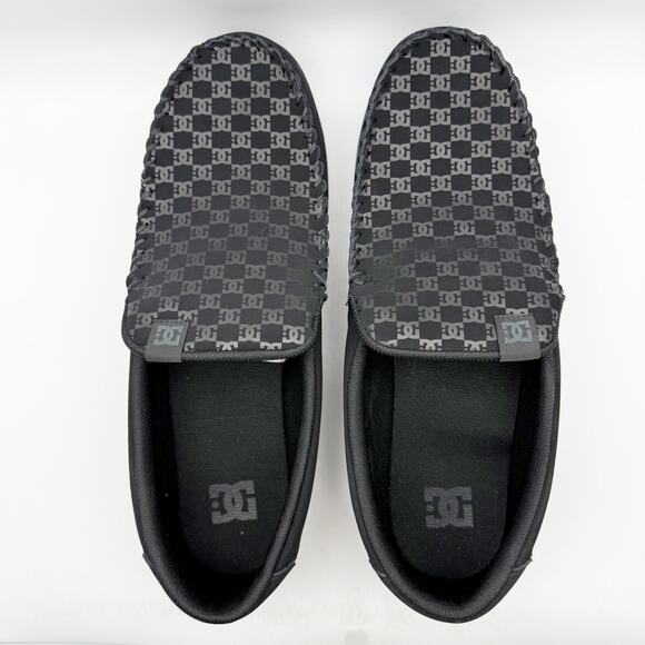 DC Mens Villain 2 Slip On Sneakers US 18 EU 55 Black Leather NIB - Picture 10 of 12